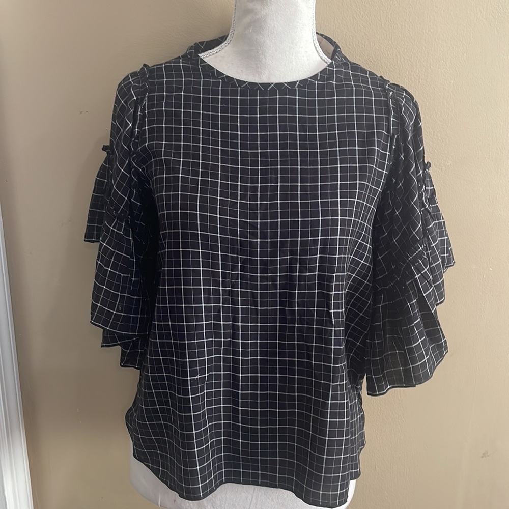 Loft Double Ruffle Top
